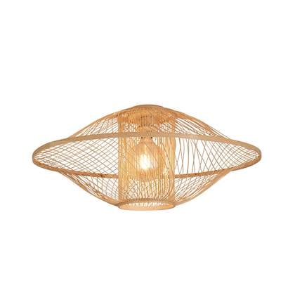 GOOD&MOJO Plafonniere Maui - Naturel - Ø70cm Bruin