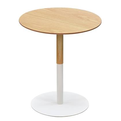 ALTEREGO DILA Ronde bijzettafel - Licht Eiken Beige