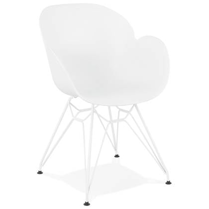 Alterego FIDJI Moderne stoel - Wit