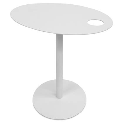 ALTEREGO MASA Ovale bijzettafel - Wit