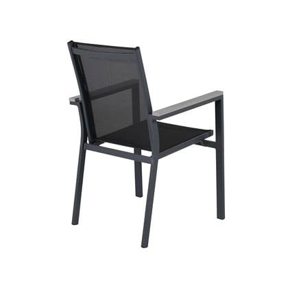 Venture Home Parma Eetkamerstoel 60 x 90 x 57 - Zwart - 2-pack