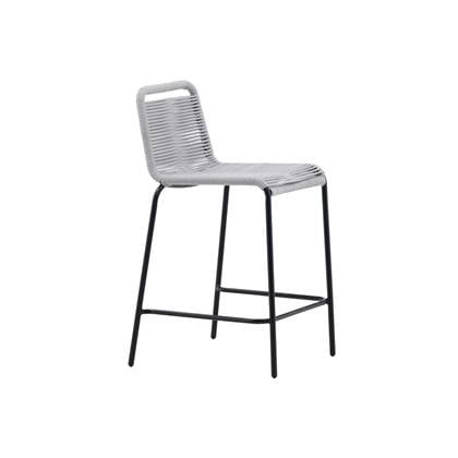 Venture Home Lindos Barkruk 54 x 88,5 x 52,5 - Licht - 2-pack Grijs
