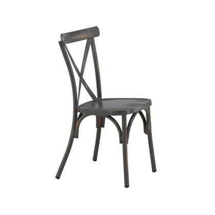 Venture Home Tablas Eetkamerstoel 48 x 88 x 48 - Donker - 2-pack Grijs