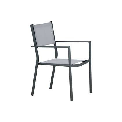 Venture Home Copacabana Eetkamerstoel 61 x 88 x 56,5 - Grijs - 2-pack
