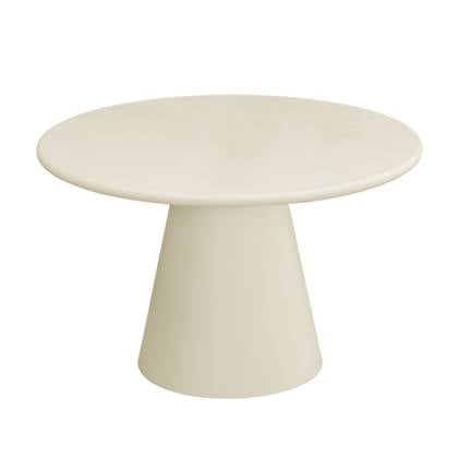 Giga Meubel - Eettafel Rond Beige 120cm - Beton Ciré - Fenna