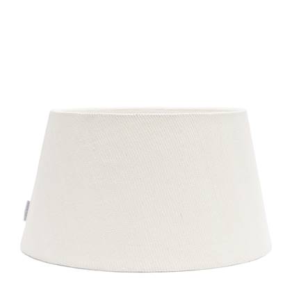 Riviera Maison Lampenkap groot Wit - Taper - Linnen (ØxH) 45x25