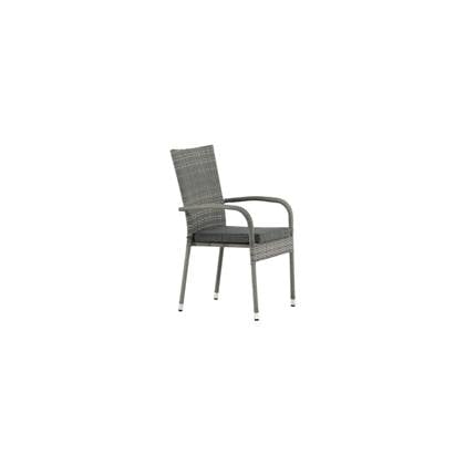 Venture Home Anna Eetkamerstoel 64 x 95 x 55 - Grijs - 2-pack