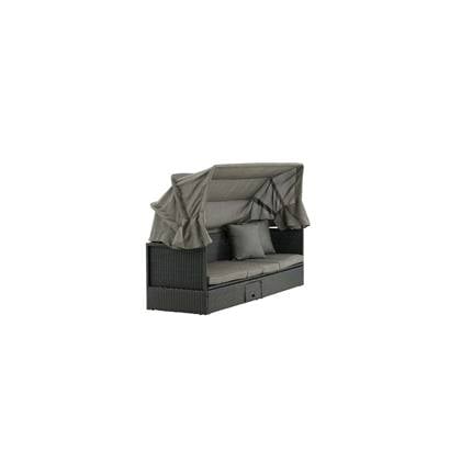 Venture Home Nopy Zonnebed 60 x 135 x 200 - Zwart