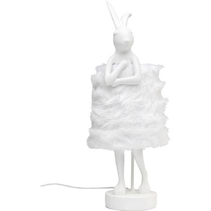 Kare Design Animal Fluff Tafellamp konjin 68cm Wit