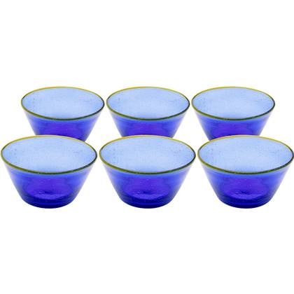 Kare Design Bubbles Kommen blauw 6st