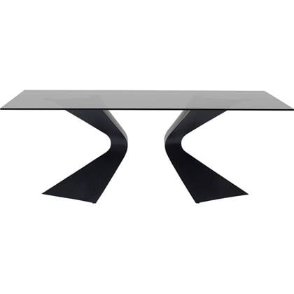 Kare Design Gloria Tafel 200 Cm Zwart Glas