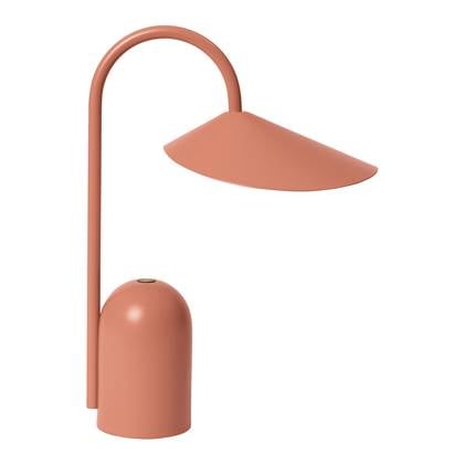 ferm LIVING Arum Oplaadbare Tafellamp - Sienna Roze, Oranje
