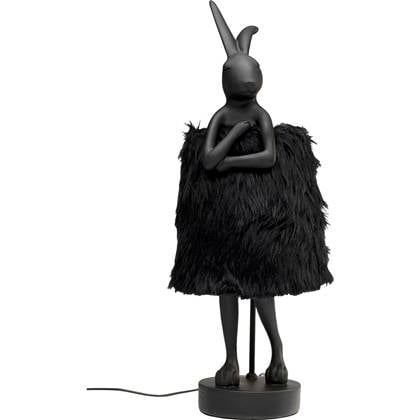 Kare Design Animal Fluff Tafellamp konjin 68cm Zwart