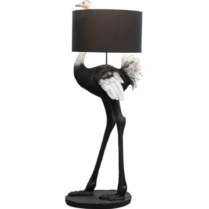 Kare Design Vloerlamp struisvogel 147cm Zwart