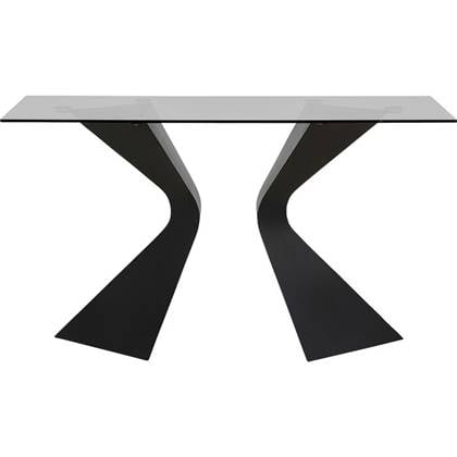 Kare Design Gloria Sidetable 140 Cm Zwart Glas