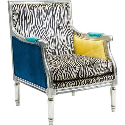 Kare Design Fauteuil Regency Zebra - Multikleur Multicolor