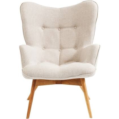 Kare Design Vicky Fauteuil - Stof Ecru Beige