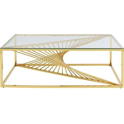 Kare Design Laser Salontafel Glas - Goud