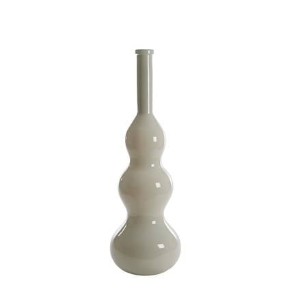 Light&living Vaas Ø33x100 cm VENERIO glas melk licht Beige