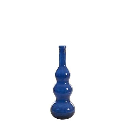 Light & Living Venerio vaas Ø26,5x75 cm - glas glans donker Blauw