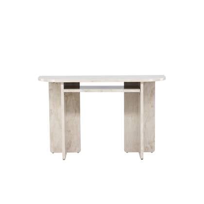 Svea - Carlo sidetable - 120 cm - marmerlook Taupe