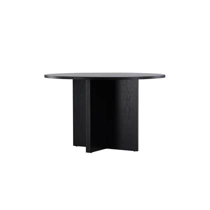Svea - Valerio ronde vergrotbare eettafel - ø120 cm - Zwart