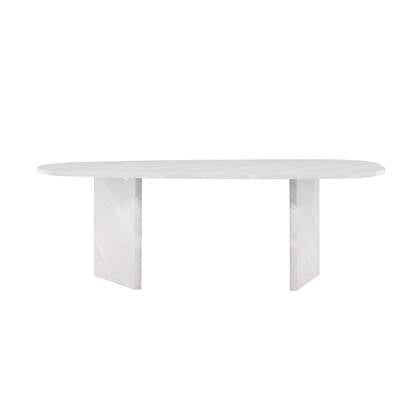 Svea - Vincenzo organische eettafel - 100 x 220 cm - betonlook Grijs