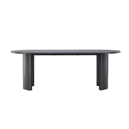 Svea - Silvio ovale eettafel - 100 x 220 cm - Zwart