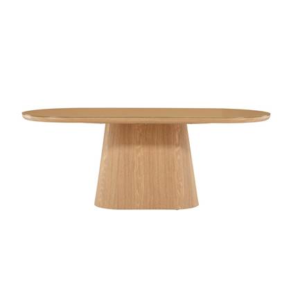 Svea - Violetta ovale eettafel - 90 x 200 cm - naturel Crème