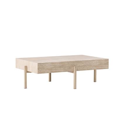 Svea - Secondo salontafel - 82 x 126 cm - travertin look