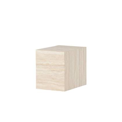 Svea - Franco rechthoekige salontafel - 35 x 25 cm - travertin look Taupe