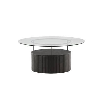 Svea - Donatella ronde salontafel - ø90 cm - glas Transparant