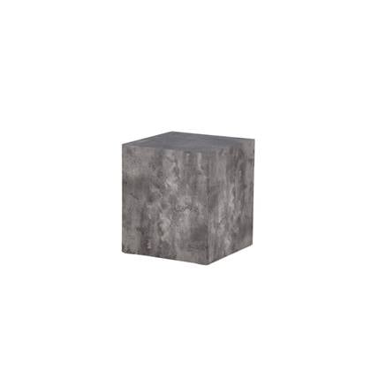 Svea - Clara salontafel marmerlook - 40 x 40 cm - donker Grijs
