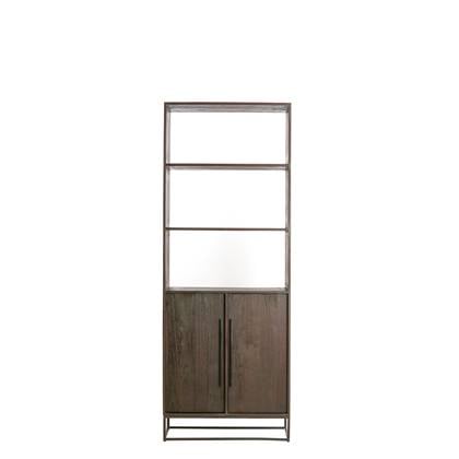 Light&living Kast half open 75x40x200 cm LILIAN hout donker bruin