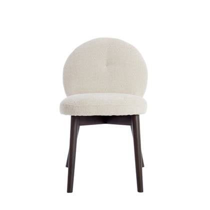 Light&living Eetkamerstoel 59x50x83 cm SINOSA crème+hout donker bruin Beige