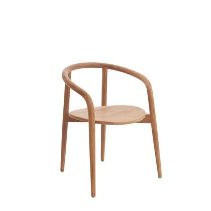 Light&living Eetkamerstoel 59x53x74 cm PALCA hout naturel Crème