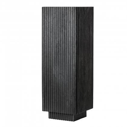 Light&living Zuil 35x35x100 cm GATURA hout mat +glas smoke Zwart