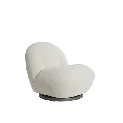 Light & Living Light&living Stoel 90x77x72 cm GUMACA bouclé crème Wit