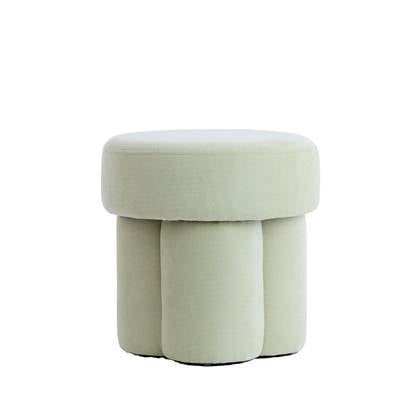 Light & Living Light&living Poef Ø42x43 cm CURTEA licht groen