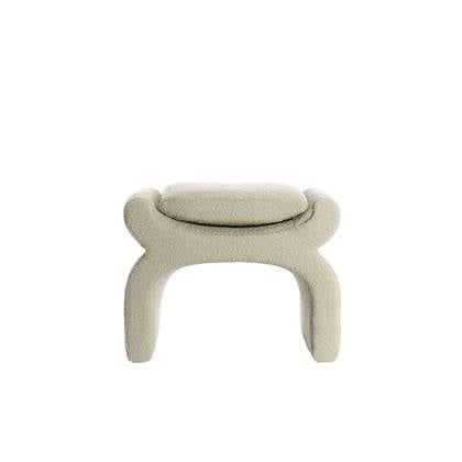 Light & Living Light&living Poef 60x46x46 cm NAFYA bouclé Taupe