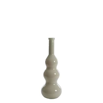 Light & Living Venerio vaas Ø26,5x75 cm - glas melk licht beige Taupe