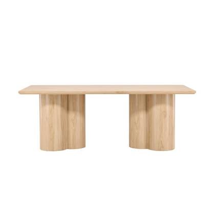 Svea - Rova rechthoekige eettafel - 100 x 210 cm - whitewash Crème