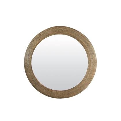 Light & Living Piedre spiegel Ø109,5x4,5 cm - rotan Bruin