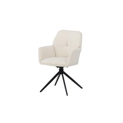 Svea - Lucetta eetkamerstoel - boucle - Wit