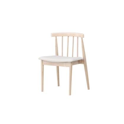 Svea - Ugo eetkamerstoel - rubberhout - whitewash Crème