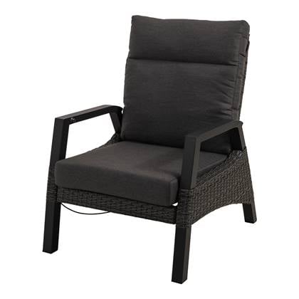 Lesli Living Loungestoel Treviso Forte - Zwart