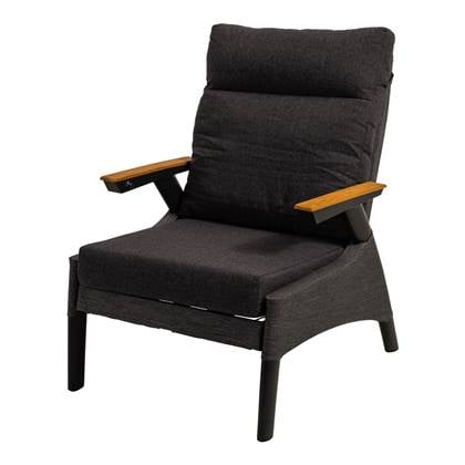 Lesli Living Loungestoel Florence Tessile - Zwart