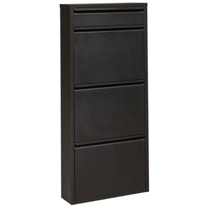 Kare Design Caruso Schoenenkast 3+1 laden zwart