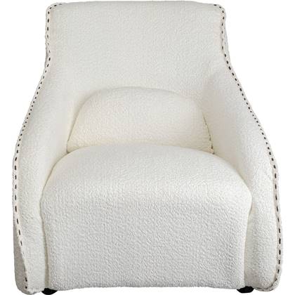 Kare Design Ritmo Schommelstoel boucle creme Beige