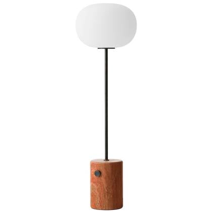 Audo Copenhagen JWDA vloerlamp Red Travertine|Bronzed Brass